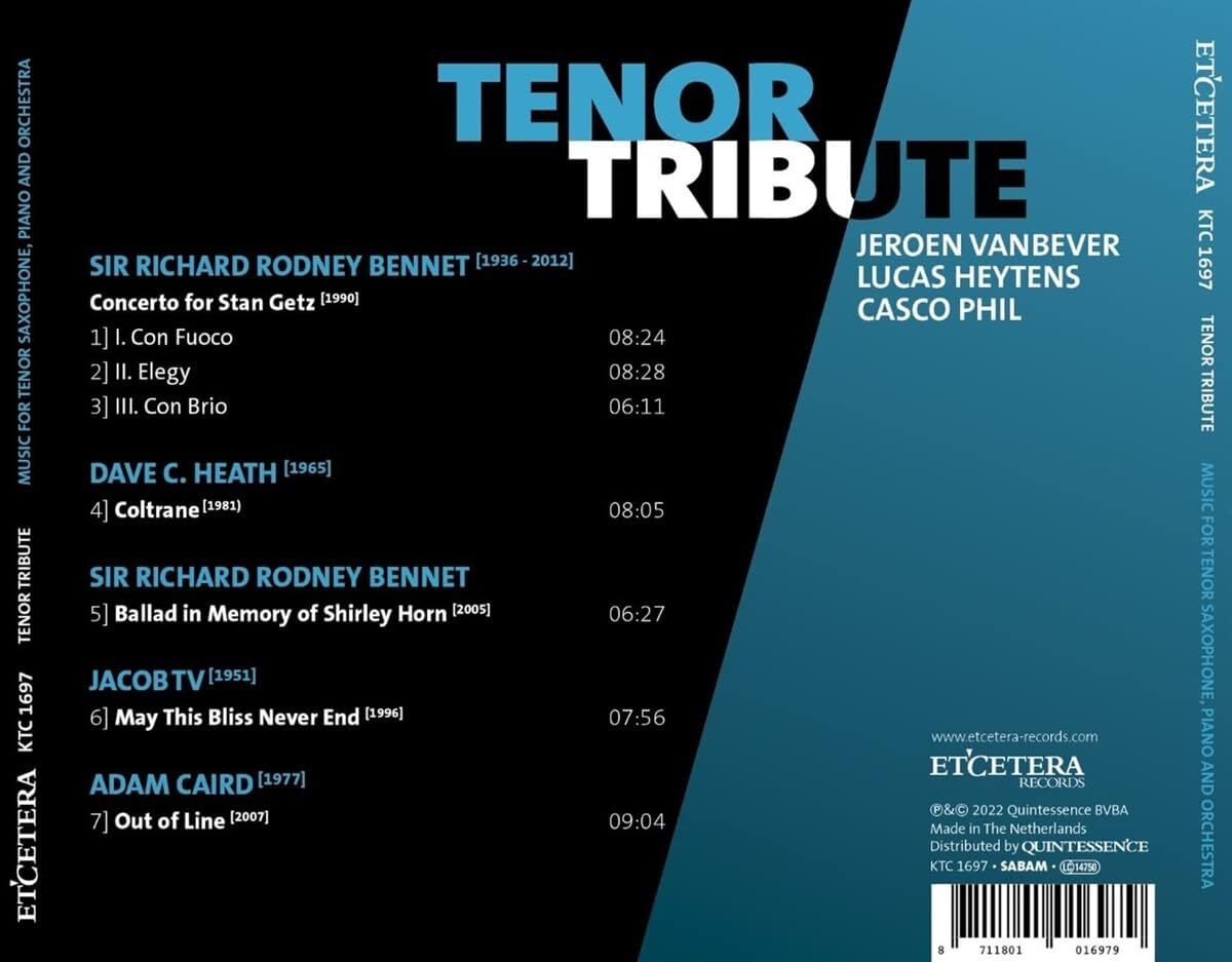 Tenor Tribute: Music for Tenor Saxophone, Piano and Orchestra