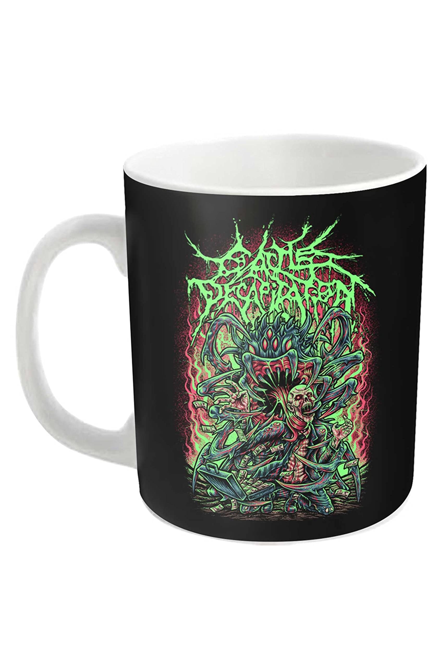 Cattle Decapitation Mug Lost Profits Band Logo Official White Boxed One Size