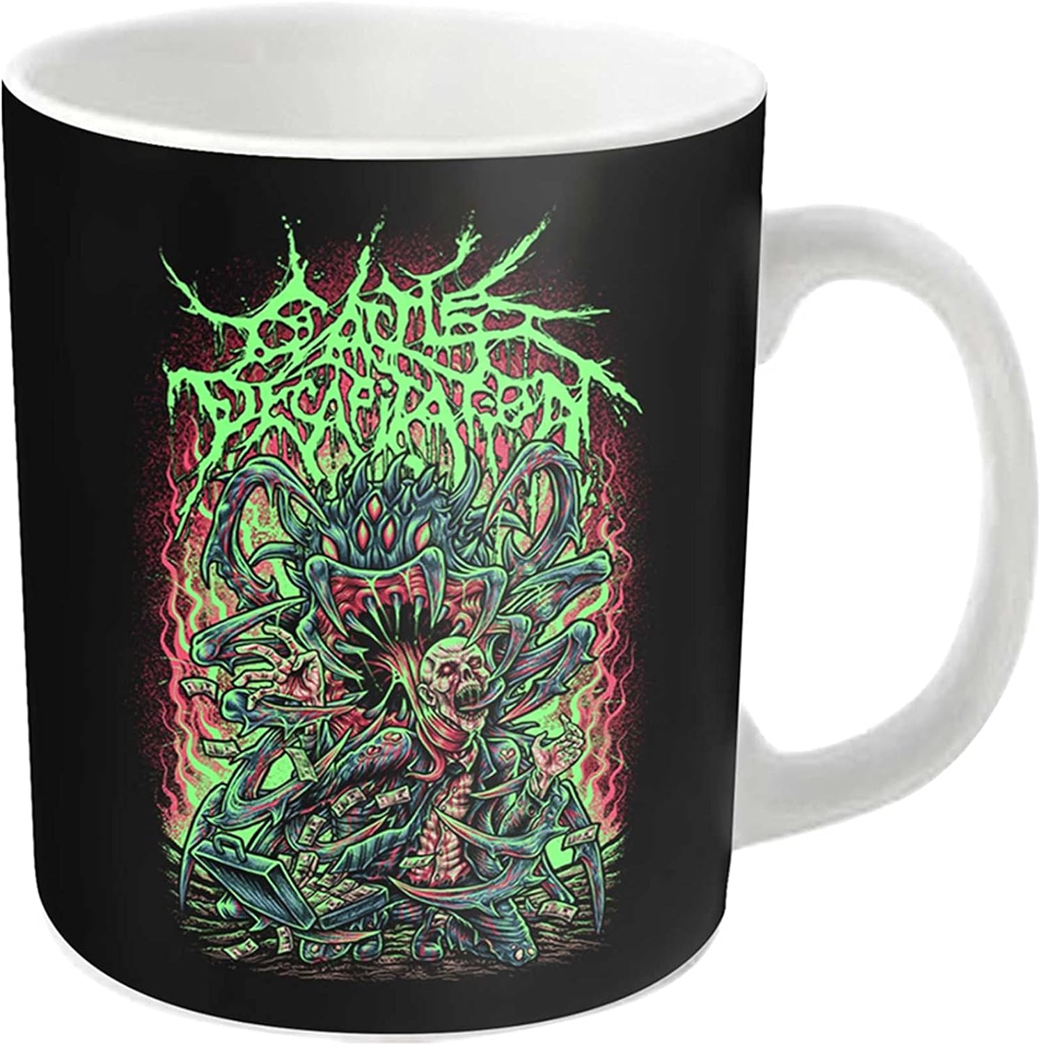 Cattle Decapitation Mug Lost Profits Band Logo Official White Boxed One Size