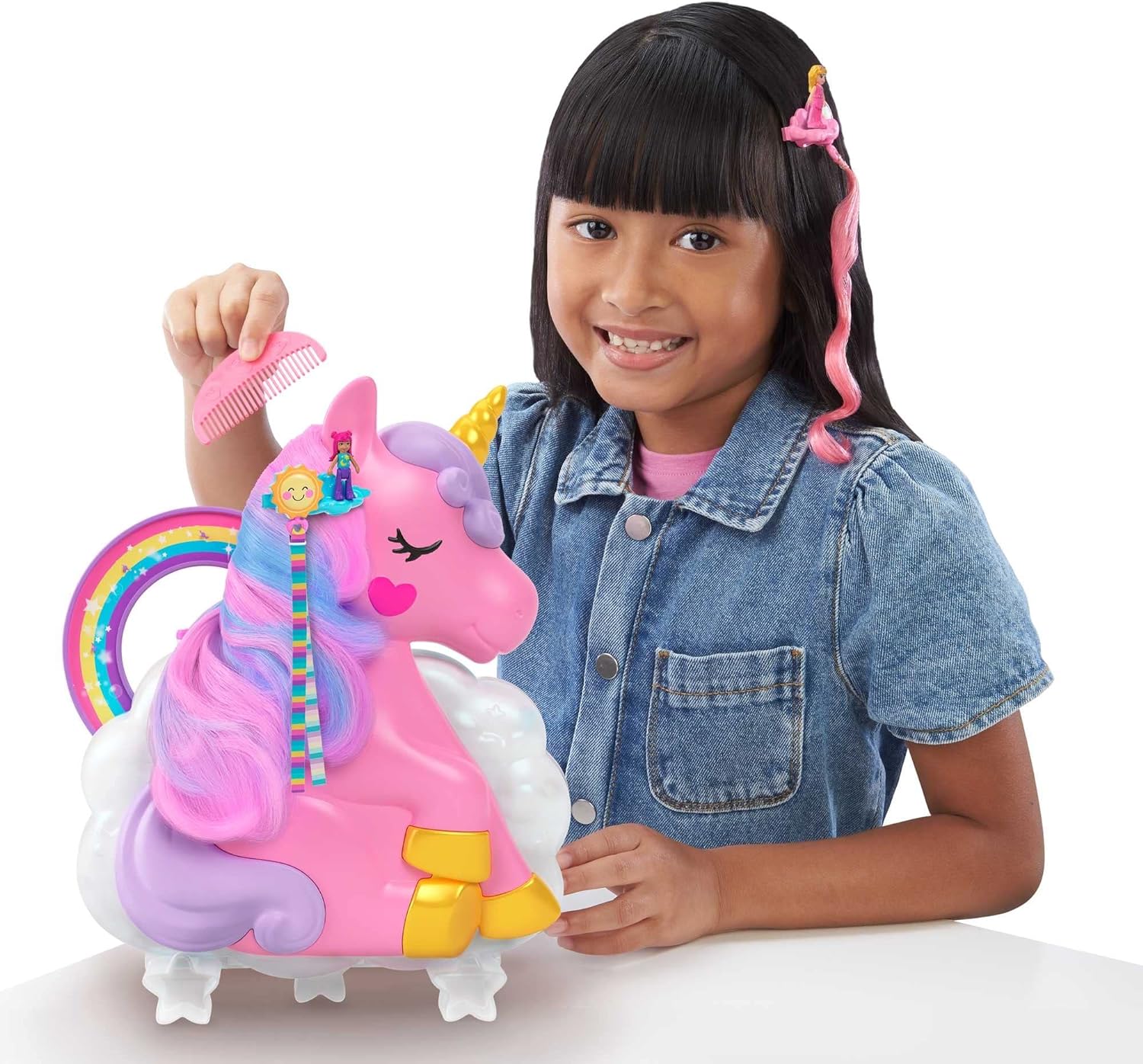 Polly Pocket Rainbow Unicorn Salon