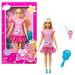 Barbie Doll for Preschoolers, My First Barbie “Malibu” Doll, 13.5 Inch doll, Blonde Hair Kids Toys and Gifts, Plush Kitten, Accessories, Soft Poseable Body, from 3 Years, HLL19 Dress