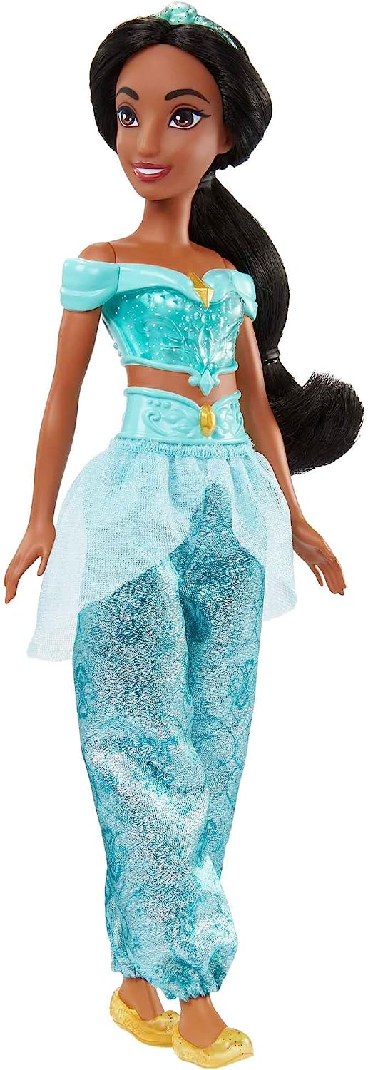Disney Princess Dolls, New for 2023, Jasmine Posable Fashion Doll with Sparkling Clothing and Accessories, Disney Movie Toys, HLW12