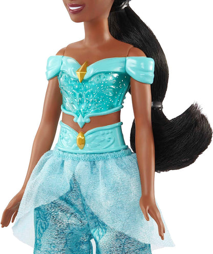 Disney Princess Dolls, New for 2023, Jasmine Posable Fashion Doll with Sparkling Clothing and Accessories, Disney Movie Toys, HLW12