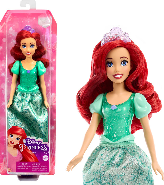 Mattel Disney Princess Ariel Muñeca princesa película La Sirenita, juguete +3 años (HLW10)