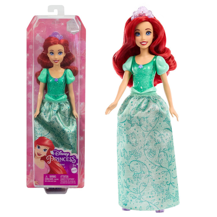 Mattel Disney Princess Ariel Muñeca princesa película La Sirenita, juguete +3 años (HLW10)