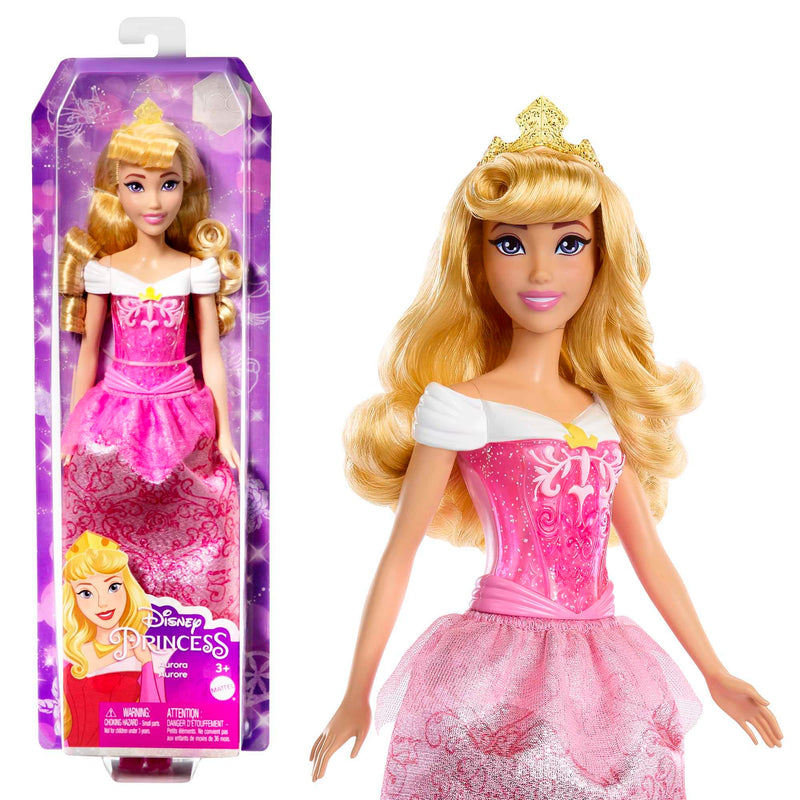 Mattel Disney Princess Aurora Muñeca princesa película La bella durmiente, juguete +3 años (HLW09