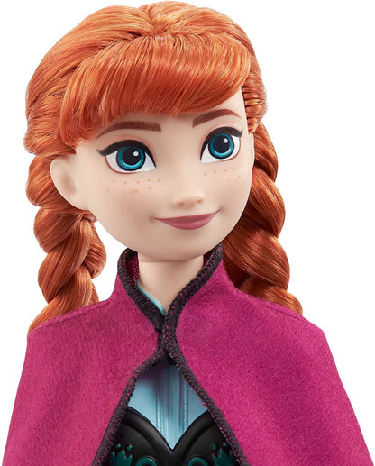Mattel Disney Princess Dolls, Anna Posable Fashion Doll with Signature Clothing and Accessories, Disney's Frozen Movie Toys, HLW49