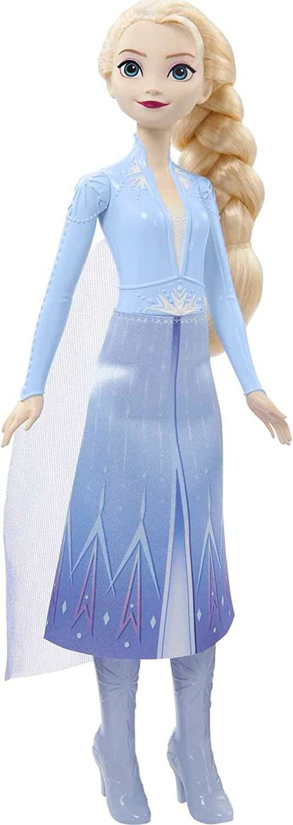 Disney Frozen Elsa Doll, Frozen Elsa in Signature Clothing, Collectible Fashion Doll, Poseable Doll with Long Blonde Hair, Toys for Ages 3 and Up, One Doll, HLW48
