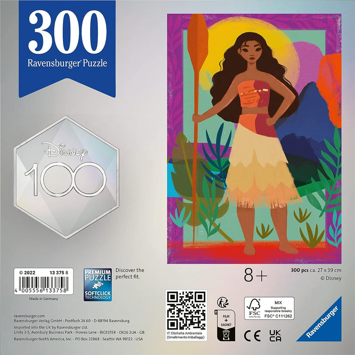 Ravensburger Disney 100th Anniversary Moana Jigsaw Puzzles for Adults and Kids Age 8 Years Up - 300 Pieces