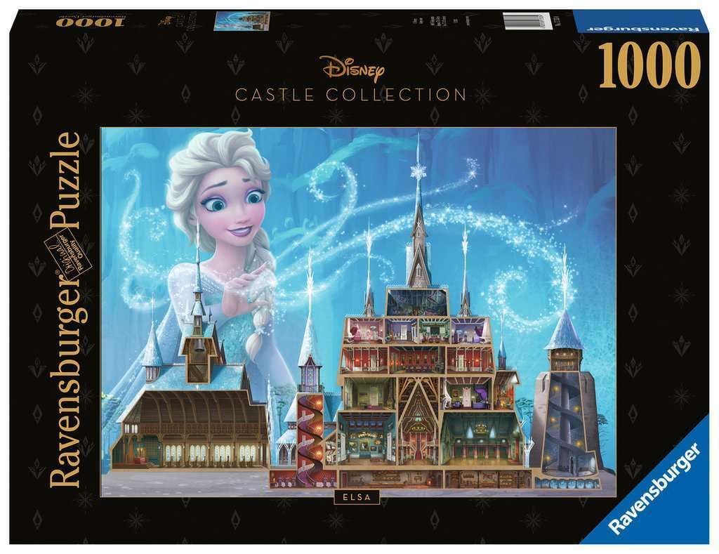 Ravensburger Disney Castles Elsa 1000 Piece Jigsaw Puzzles for Adults and Kids Age 12 Years Up - Frozen 2