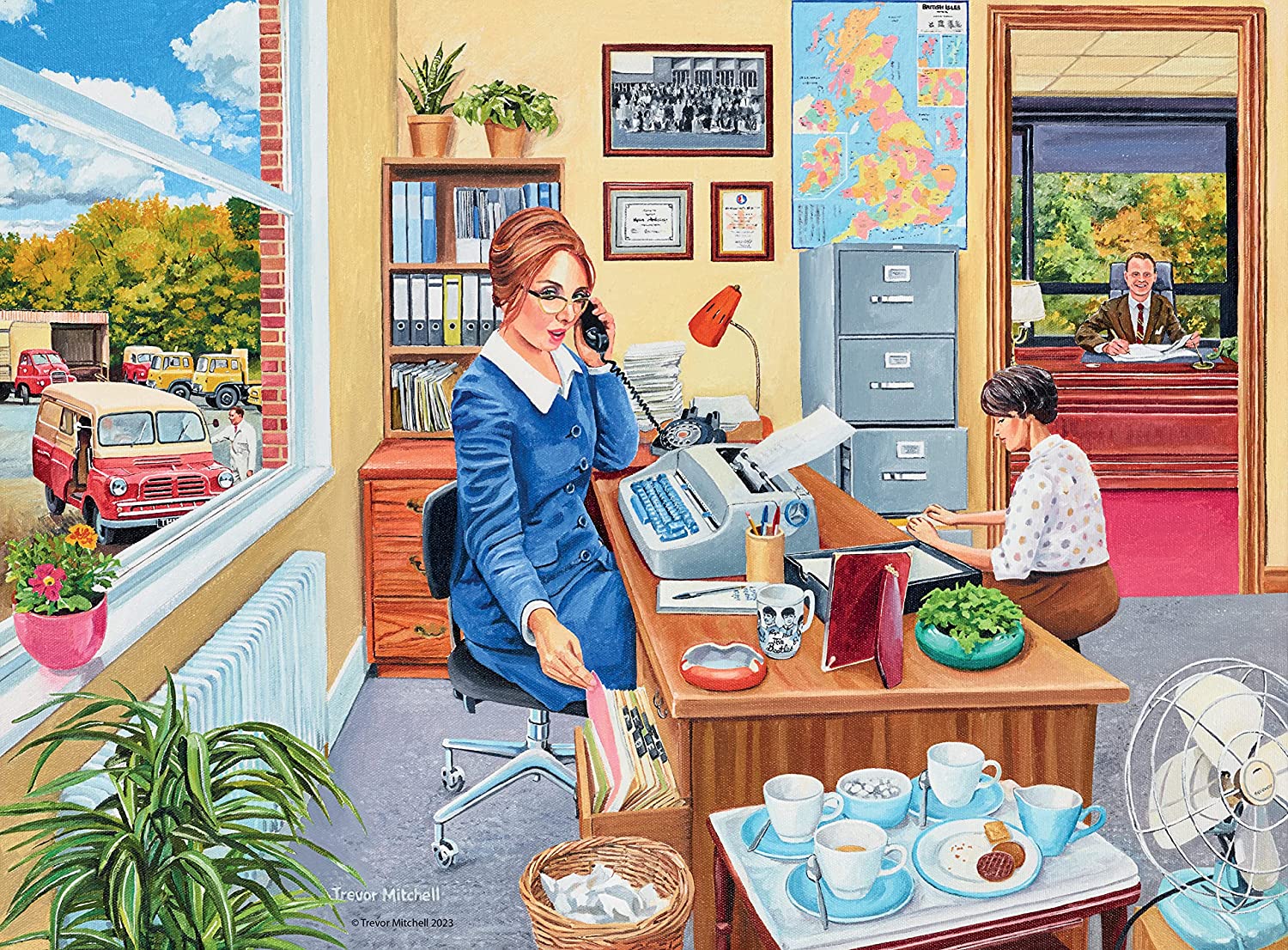 Ravensburger - Happy Days No 6, Work Day Memories - 4 x 500 Piece Jigsaw Puzzles