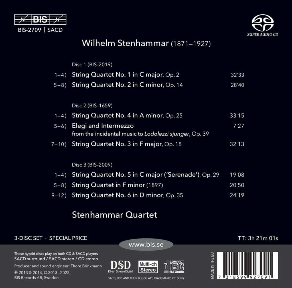 Stenhammar: The String Quartets