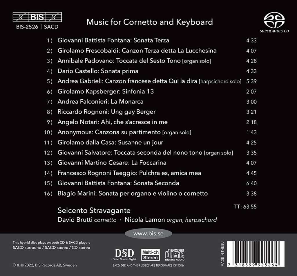 Seicento Stravagante: Music for Cornetto and Keyboard