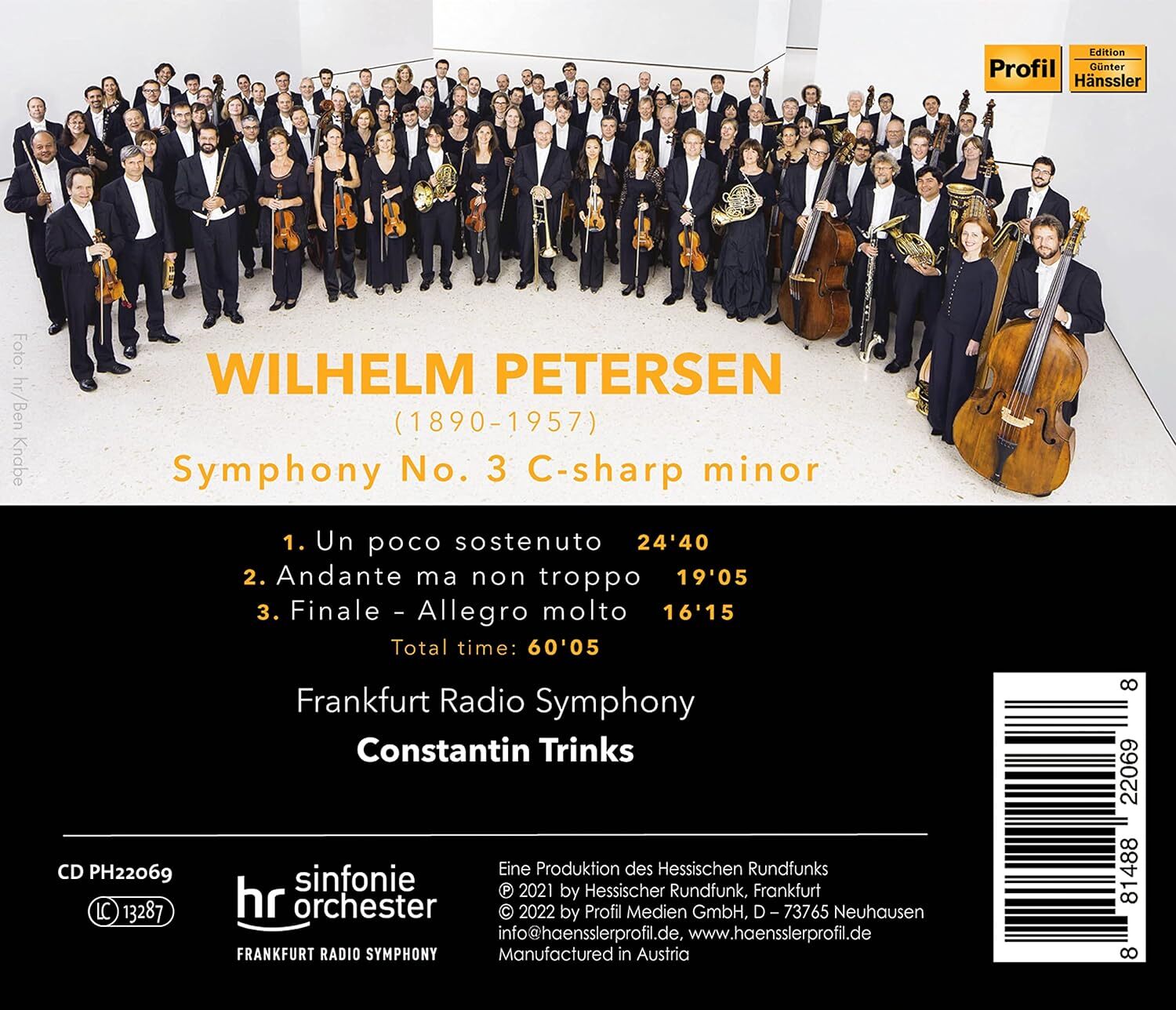Wilhelm Petersen: Symphony No. 3, Op. 30