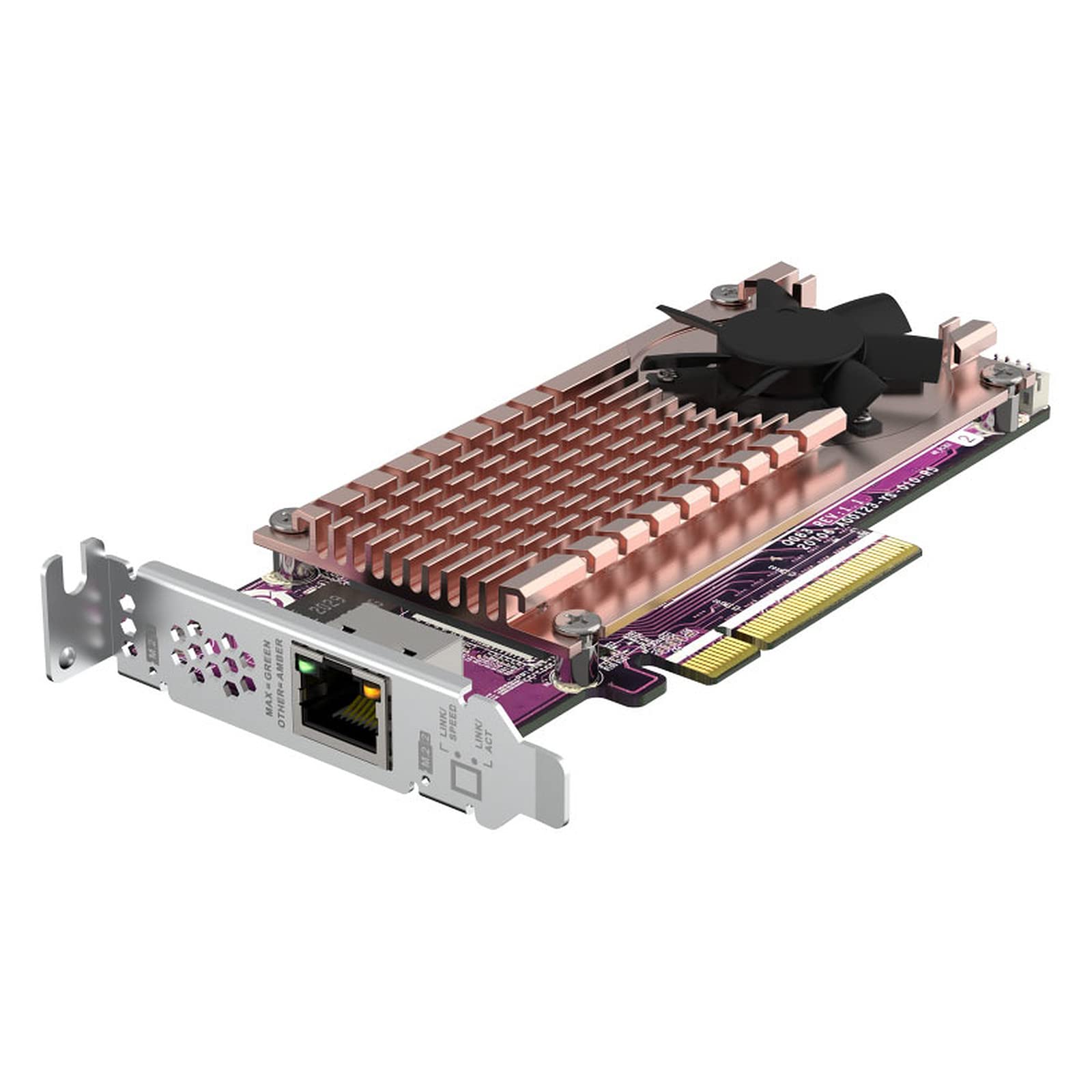 Qnap 2 x PCIE2280 M.2SSD SL PCIEGEN3X8 1 x AQC113C 10GBE NBASE-T Port