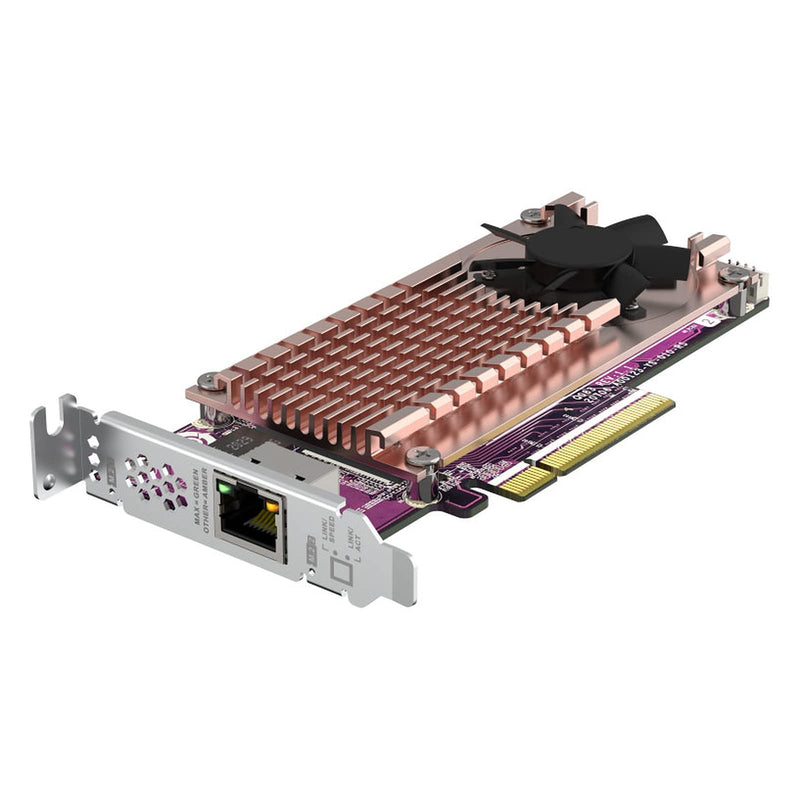 Qnap 2 x PCIE2280 M.2SSD SL PCIEGEN3X8 1 x AQC113C 10GBE NBASE-T Port