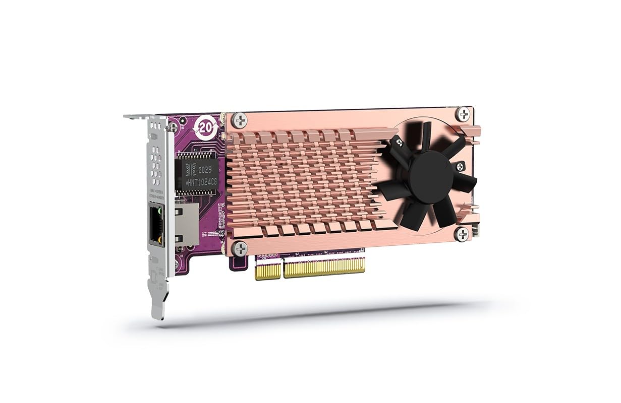 Qnap 2 x PCIE2280 M.2SSD SL PCIEGEN3X8 1 x AQC113C 10GBE NBASE-T Port