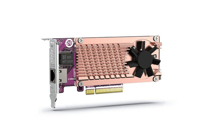 Qnap 2 x PCIE2280 M.2SSD SL PCIEGEN3X8 1 x AQC113C 10GBE NBASE-T Port