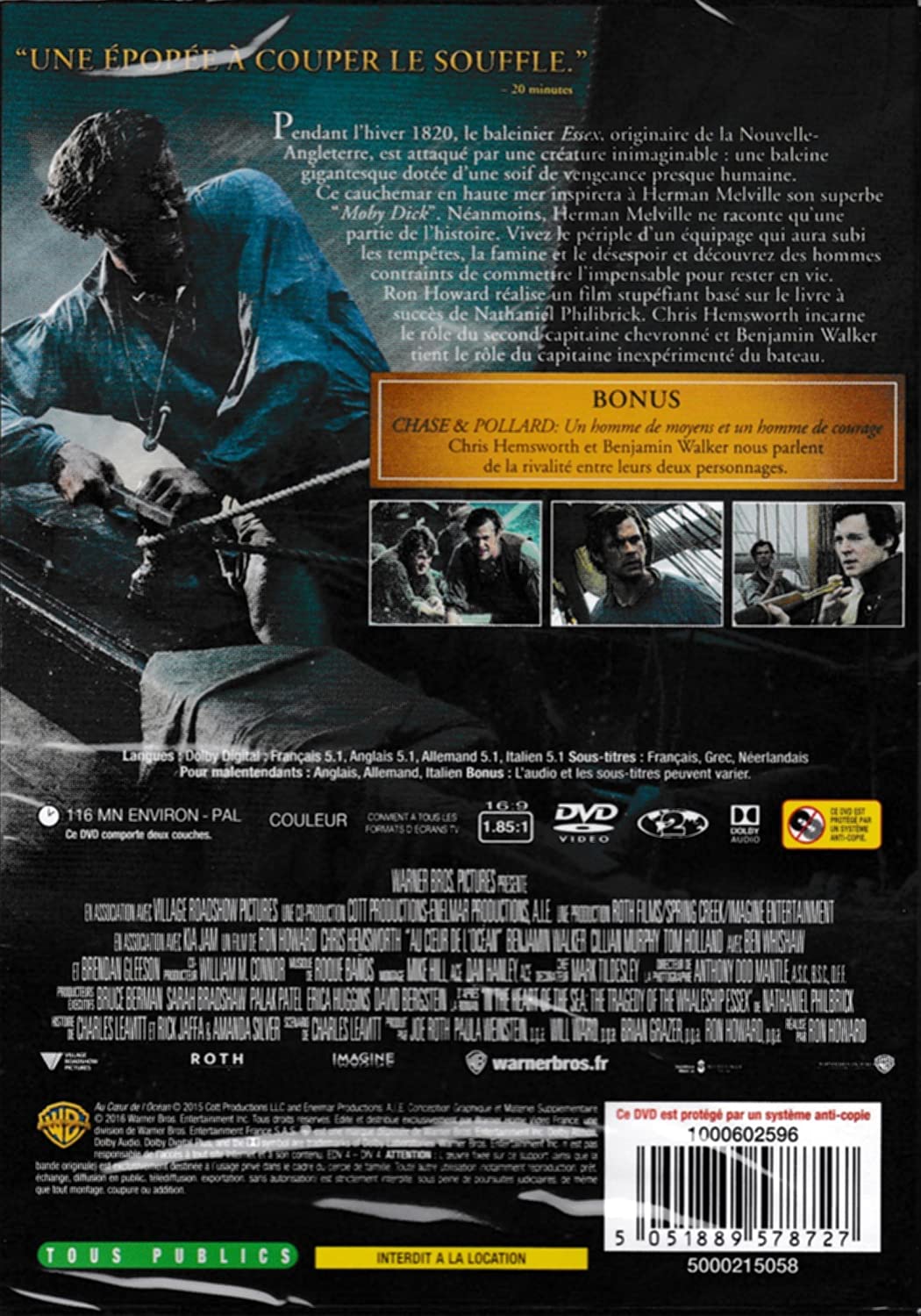 MOVIE - AU COEUR DE L OCEAN (1 DVD