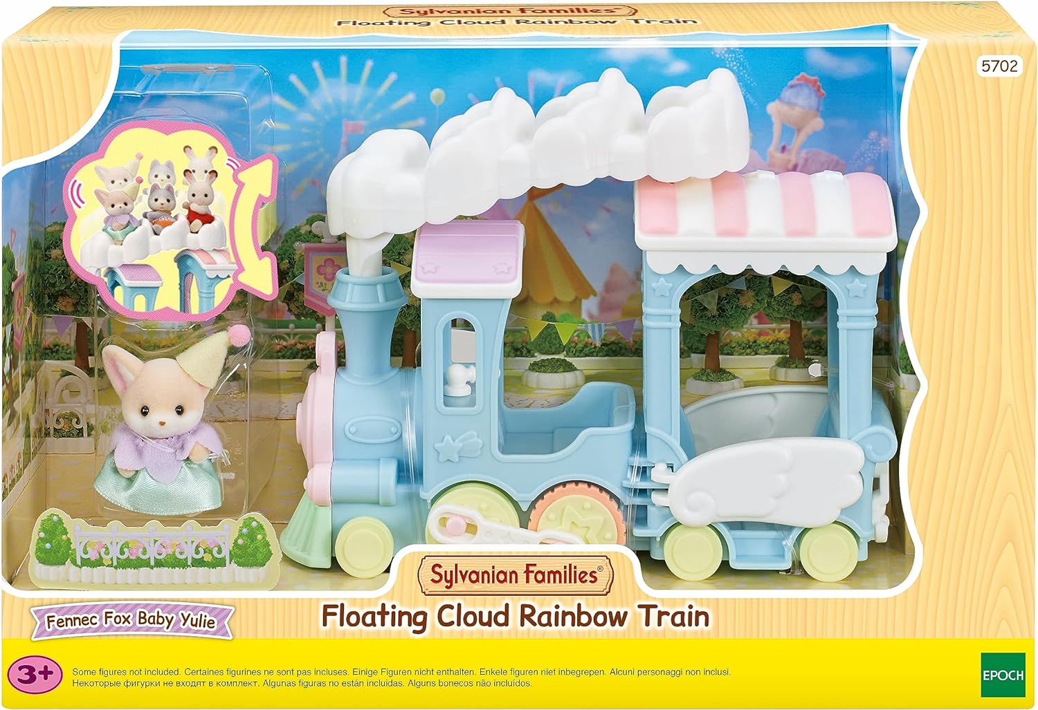 Sylvanian Families 5702 Floating Cloud Rainbow Train, Multi Colour
