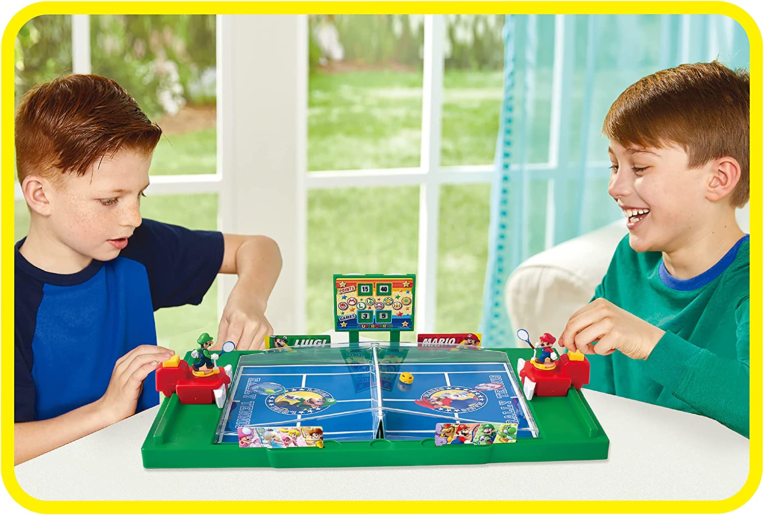 EPOCH Games Super Mario 7434 Super Mario Rally Tennis - Action Game, Multicolor