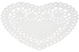 Creativ 20964 Doilys, D: 10 cm, heart, 30pcs, White