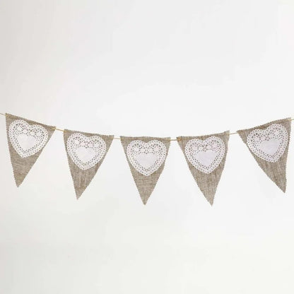 Creativ 20964 Doilys, D: 10 cm, heart, 30pcs, White