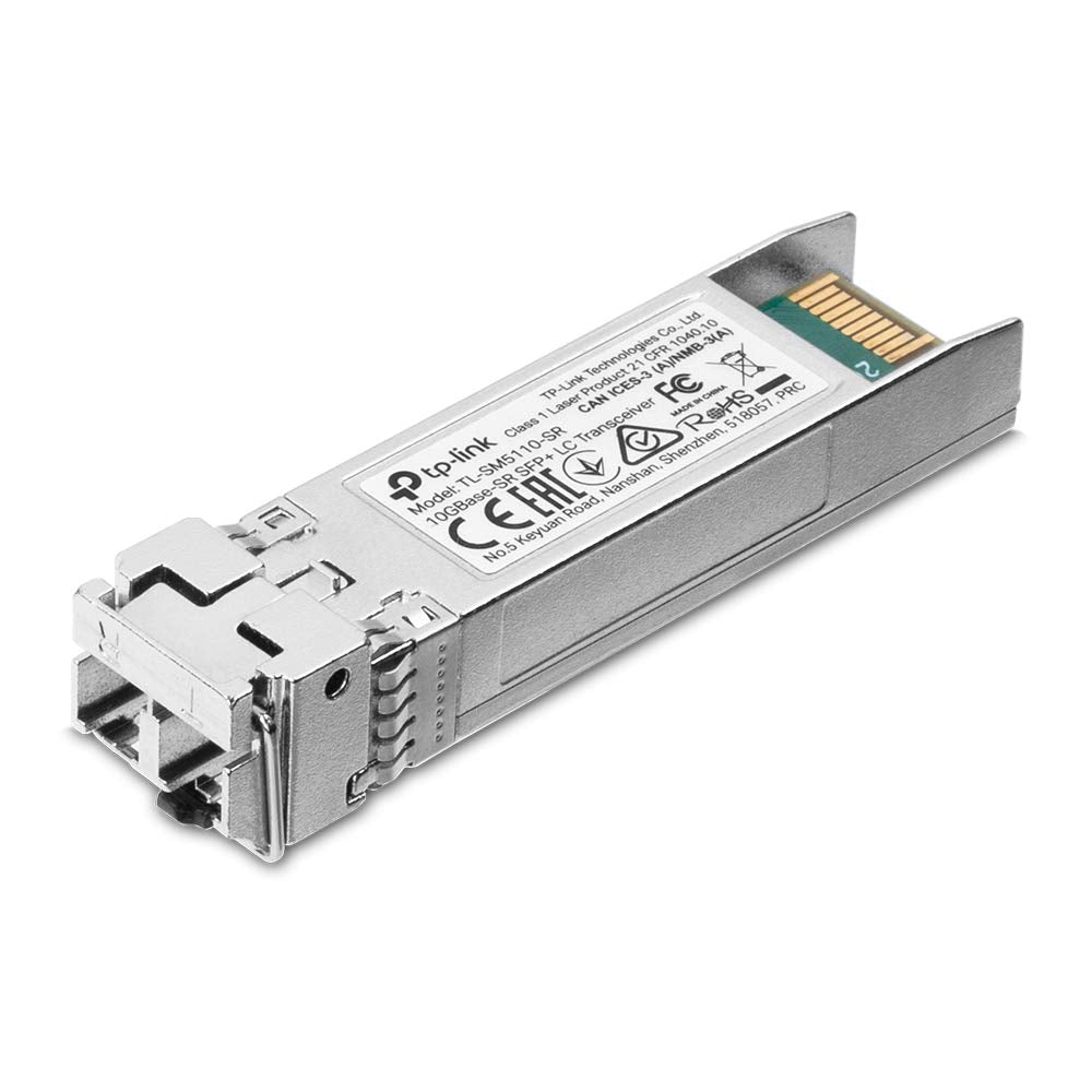 TP-Link TL-SM5110-SR 10GBase-SR SFP+ LC Transceiver Modul, 850nm Multimode-SFP+-Transceiver,unterstützt Digital Diagnostic Monitoring