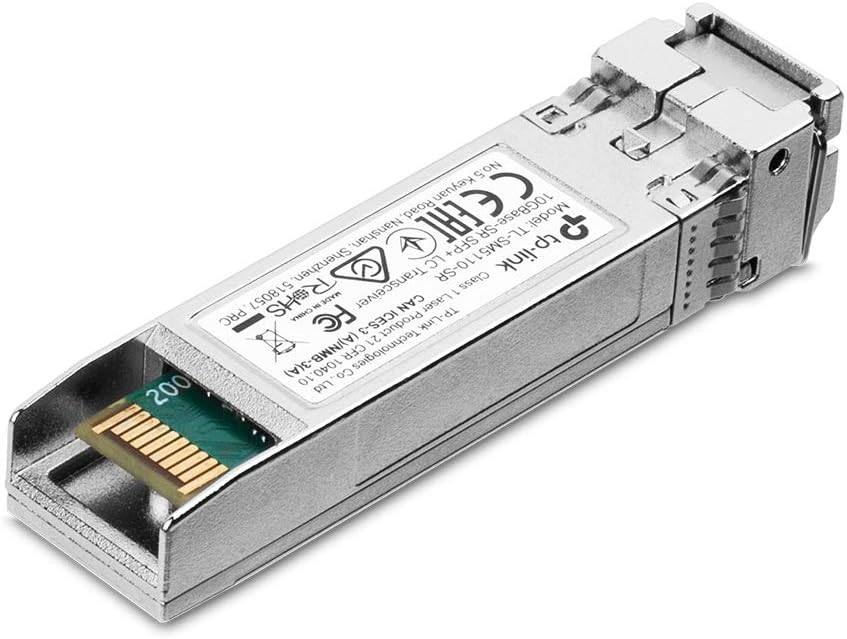 TP-Link TL-SM5110-SR 10GBase-SR SFP+ LC Transceiver Modul, 850nm Multimode-SFP+-Transceiver,unterstützt Digital Diagnostic Monitoring