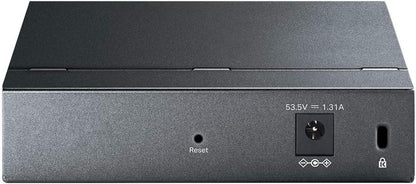 TP-Link TL-SG105PE Switch PoE Gestito Gigabit Ethernet, 5 Porte Con 4 Porte PoE Fino A 65 W, 5 Porte Gigabit, PoE+, 802.3af/at, QoS, VLAN, Ideale Per La Casa E Il Ufficio, Easy Smart Switch