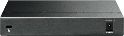 TP-Link TL-SG108PE 8-Port Gigabit Easy Smart Switch with 4 PoE + ports (64 watts, shielded RJ-45 ports, IEEE-802.3af / at, simple configuration, fanless) black