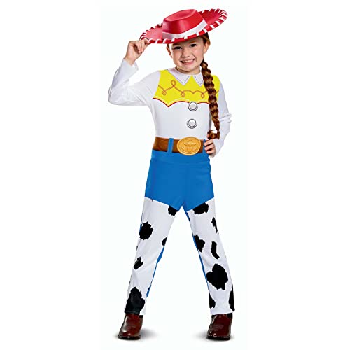 Disney Official Classic Jessie Toy Story Costume for Kids, Cowgirl Fancy Dress Outfit Toy Story Jessie Cow Girl Outfit, World Book Day Costumes for Girls