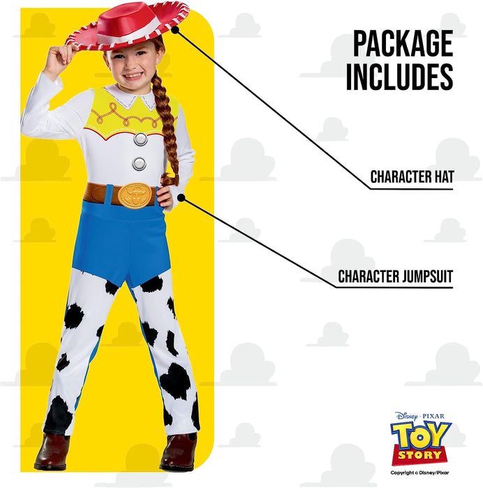 Disney Official Classic Jessie Toy Story Costume for Kids, Cowgirl Fancy Dress Outfit Toy Story Jessie Cow Girl Outfit, World Book Day Costumes for Girls
