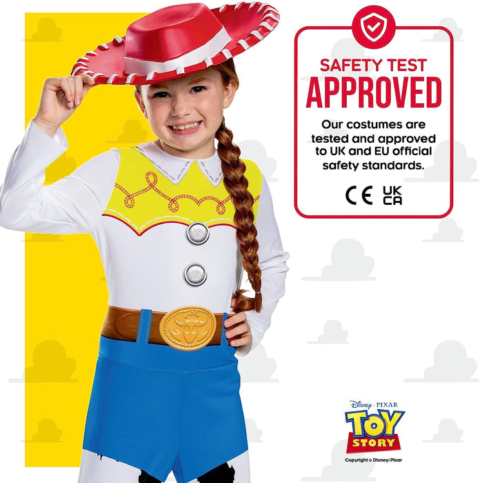 Disney Official Classic Jessie Toy Story Costume for Kids, Cowgirl Fancy Dress Outfit Toy Story Jessie Cow Girl Outfit, World Book Day Costumes for Girls