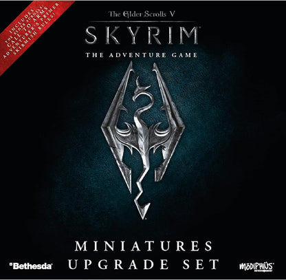 Modiphius | The Elder Scrolls: Skyrim - Adventure Board Game - Miniatures Upgrade Set | Board Game | Ages 14+ | 1-4 Players | 60-120 Minutes Playing Time,Grey,red, 3. Miniatures (MUH106002