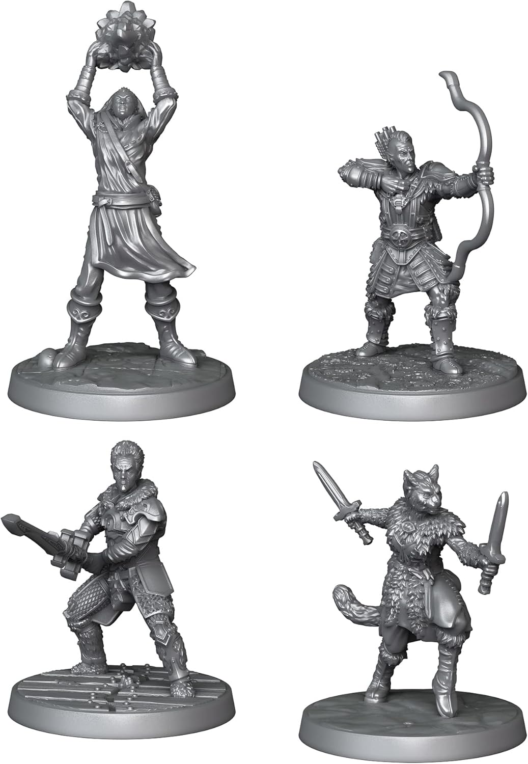 Modiphius | The Elder Scrolls: Skyrim - Adventure Board Game - Miniatures Upgrade Set | Board Game | Ages 14+ | 1-4 Players | 60-120 Minutes Playing Time,Grey,red, 3. Miniatures (MUH106002