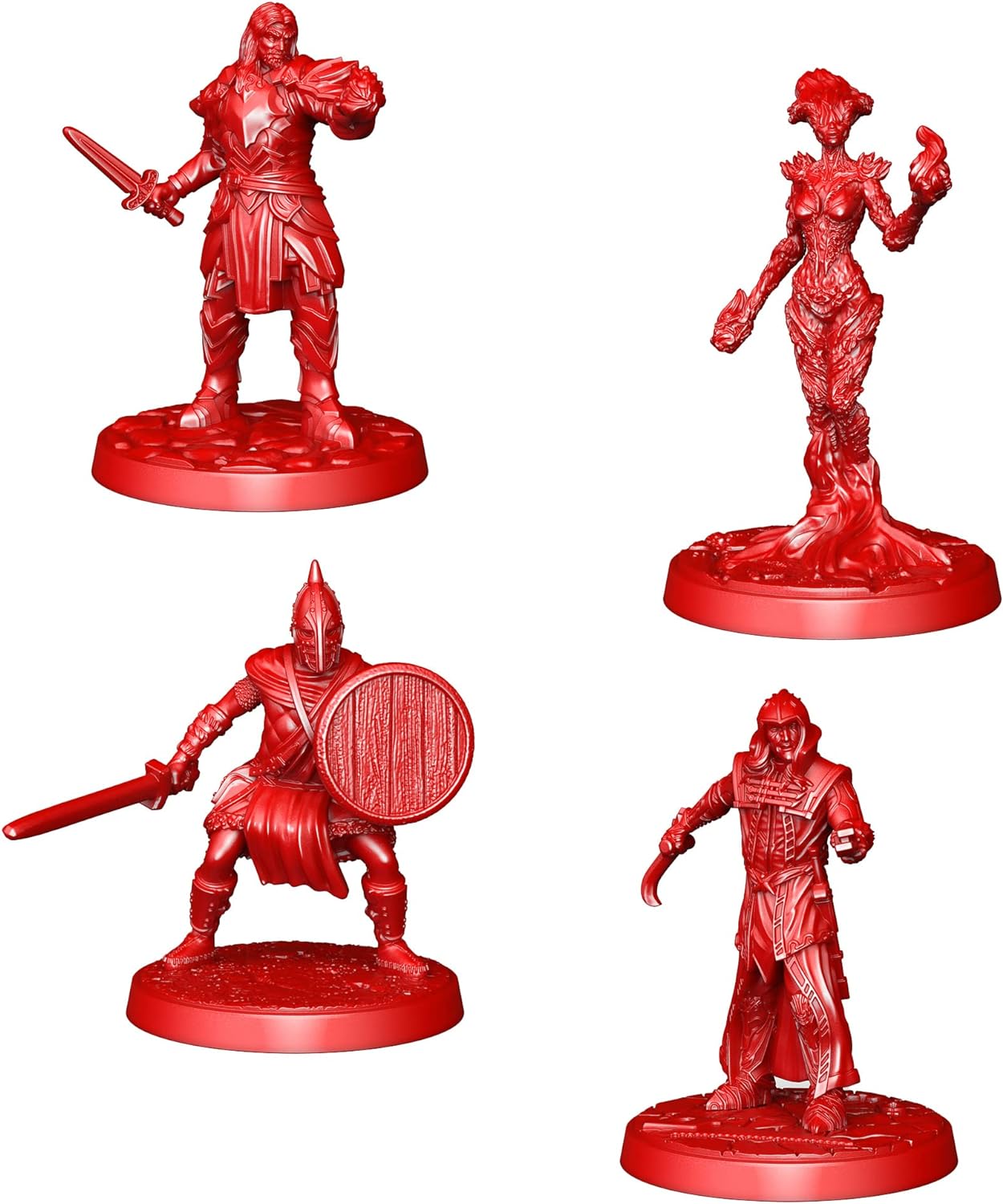Modiphius | The Elder Scrolls: Skyrim - Adventure Board Game - Miniatures Upgrade Set | Board Game | Ages 14+ | 1-4 Players | 60-120 Minutes Playing Time,Grey,red, 3. Miniatures (MUH106002
