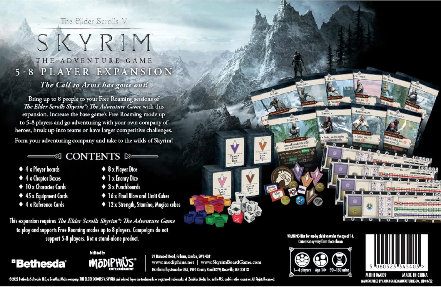 Modiphius Skyrim Adventure Board Game: 5-8 Player Expansion (MUH106009)