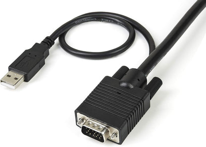 StarTech.com 2 Port USB VGA Cable KVM Switch - USB Powered with Remote Switch - KVM with VGA - Dual Port VGA KVM Switch (SV211USB