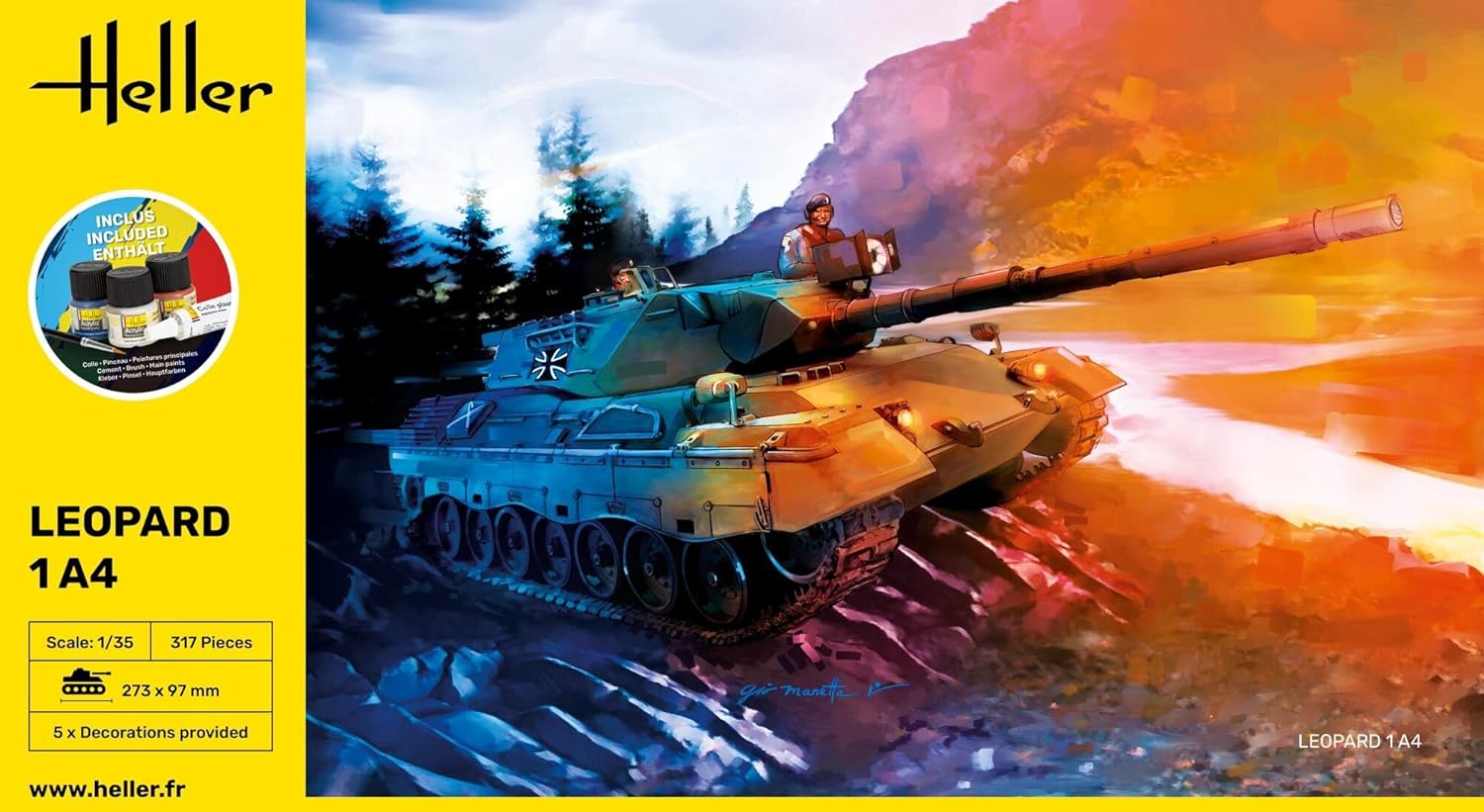 heller - 1/35 STARTER KIT LEOPARD 1A4 (?/22) *