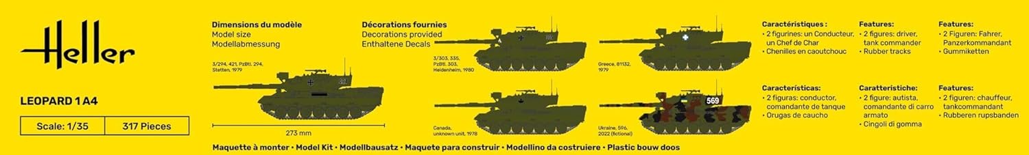 heller - 1/35 STARTER KIT LEOPARD 1A4 (?/22) *