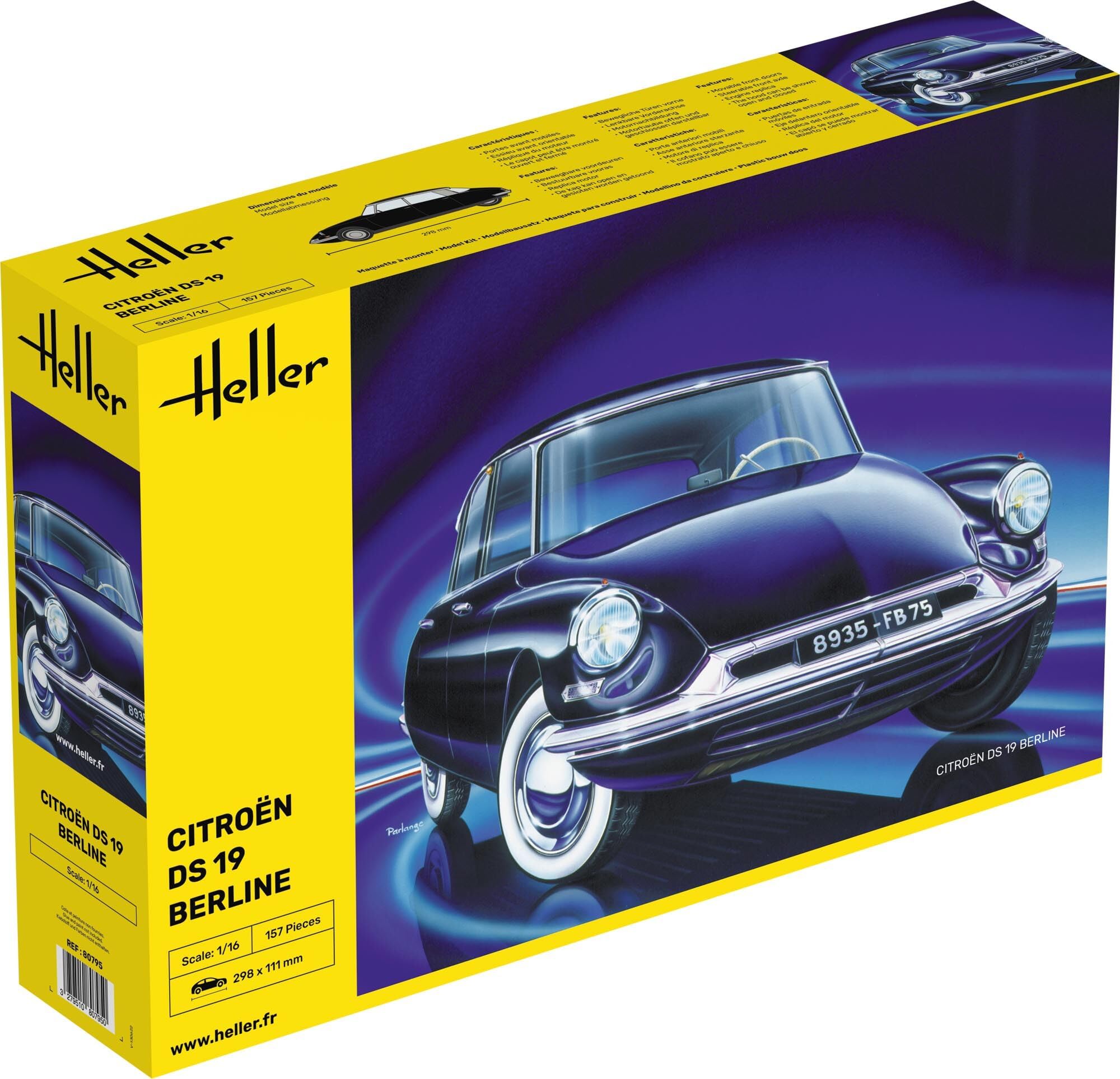 Heller HEL80789 Citroen Model Kit, Various