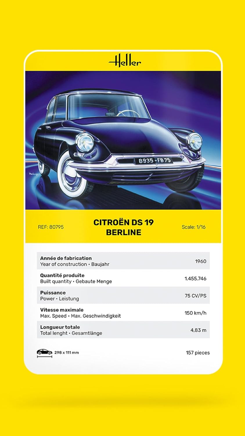Heller HEL80789 Citroen Model Kit, Various