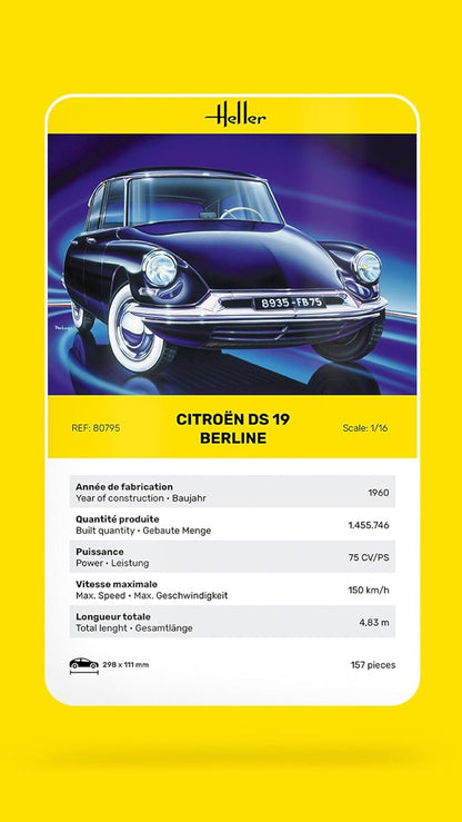 Heller HEL80789 Citroen Model Kit, Various
