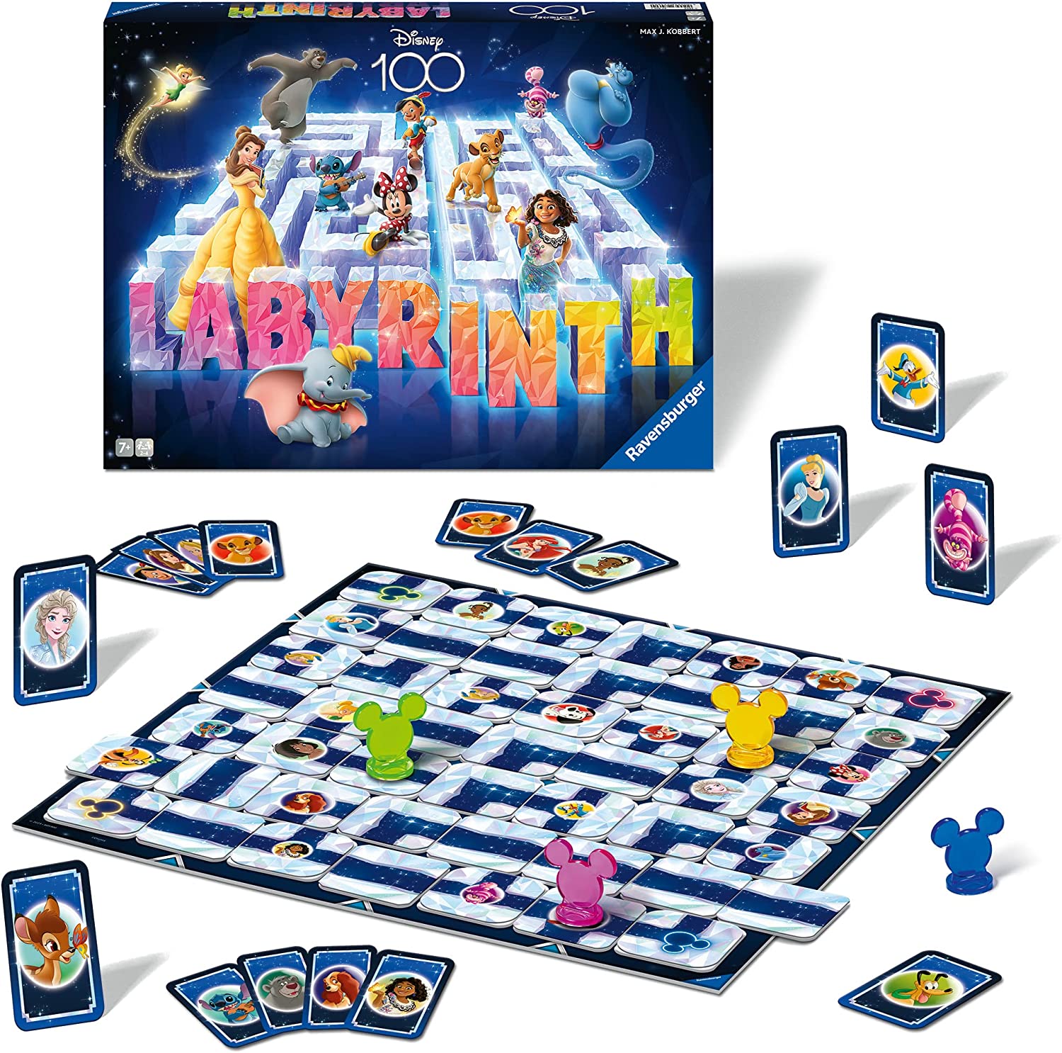Ravensburger Disney Labyrinth 100th Anniversary Board Game for Ages 7 & Up – So Easy to Learn & Play with Great Replay Value