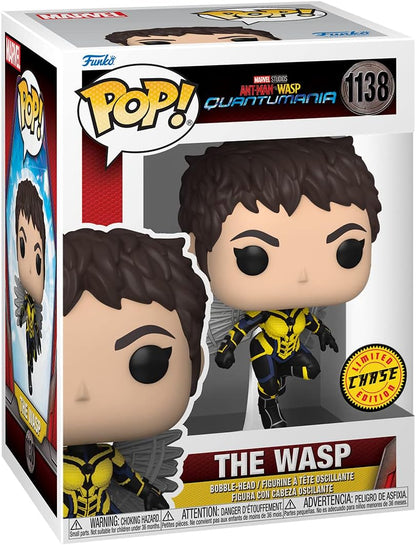 Funko POP! Vinyl Marvel: Ant-Man Quantumania - Wasp - 1/6 Odds for Rare Chase Variant - Collectable Vinyl Figure - Gift Idea - Official Merchandise - Toys for Kids & Adults - Movies Fans