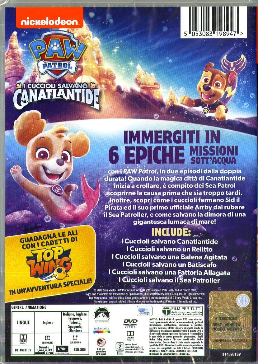 Paw Patrol: I Cuccioli Salvano Canatlantide