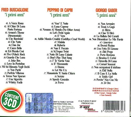 Italian Music Collection I Primi Anni (Buscaglione,Di Capri Gaber...)