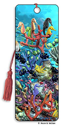 3D Bookmark - Sea Horses 'Waterworld' - Cheatwell Games