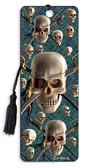 3D Bookmark - Skull and Swords 'Patch' - Cheatwell Games